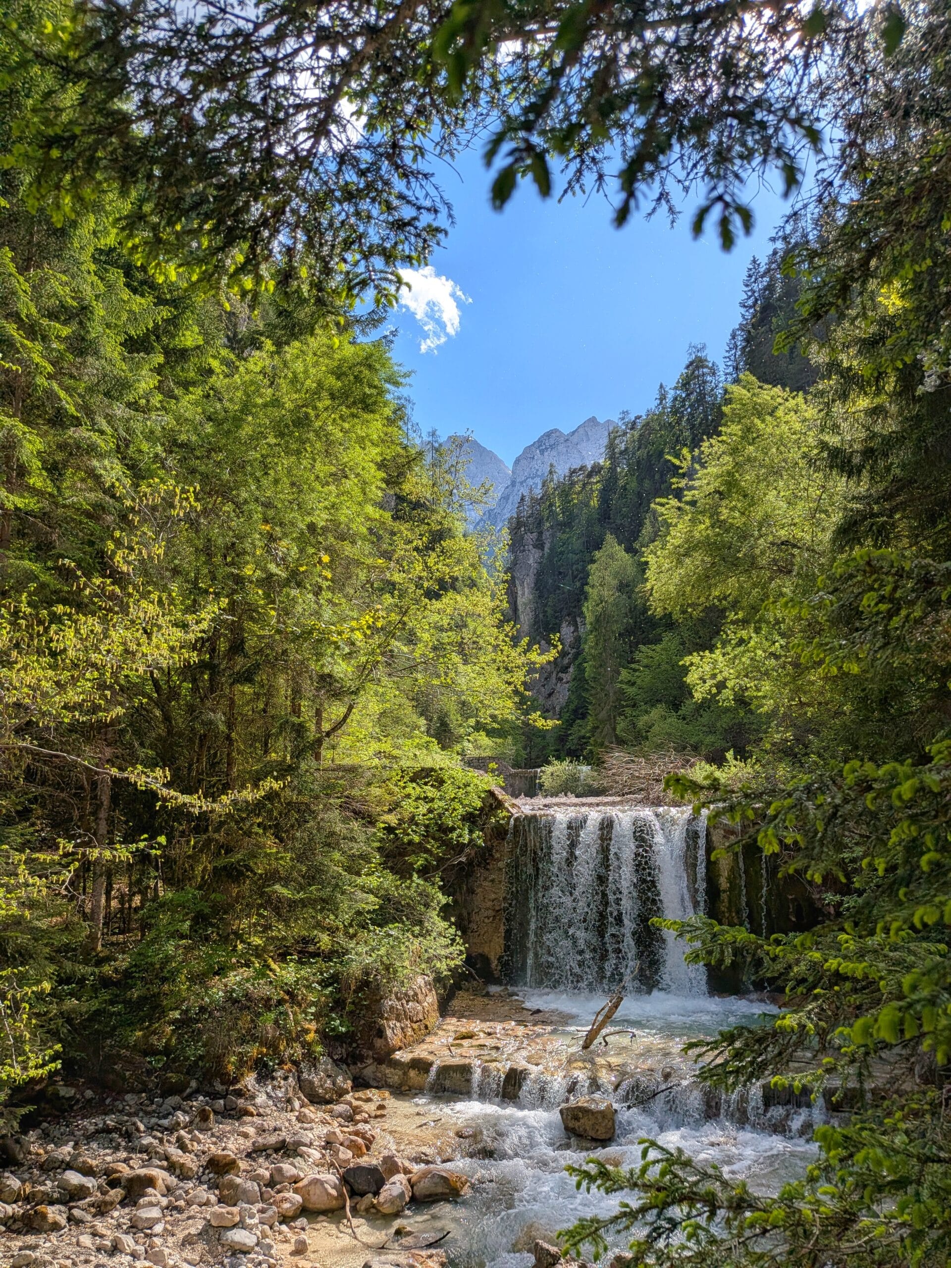 Bikepacking Rental Slovenia, Waterfall near Kranjska Gora